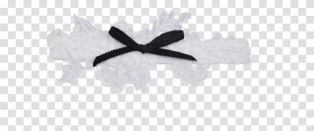 White Lace Ribbon Butterfly, Apparel Transparent Png