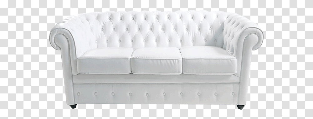 White Leather Sofa, Furniture, Couch, Mattress, Crib Transparent Png