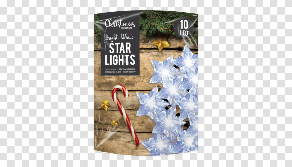 White Led Christmas Star String Lights, Bird, Animal, Stick, Cane Transparent Png