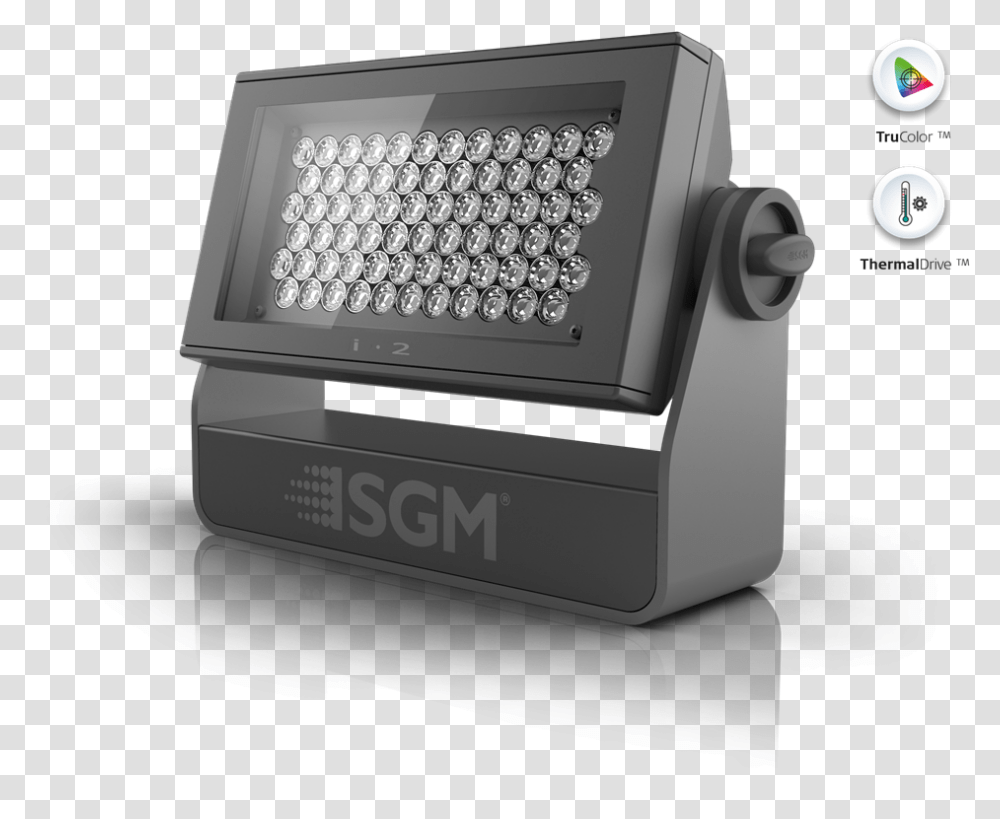 White Led Wash Light From Sgm Sgm P2, Machine, Appliance, Rotor, Coil Transparent Png
