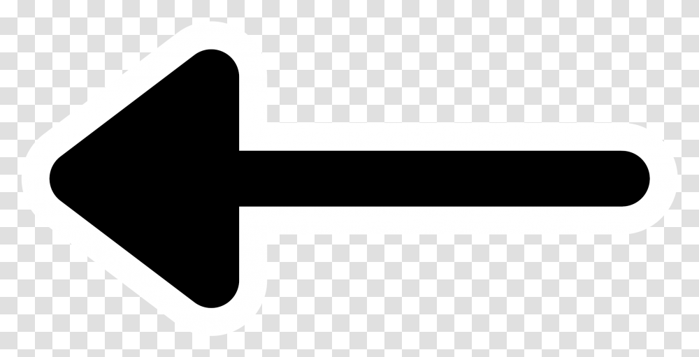 White Left Arrow, Alphabet, Hammer, Tool Transparent Png