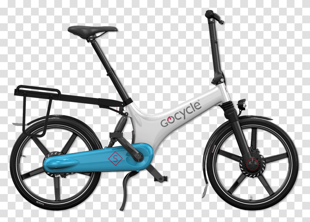 White Lightblue Folding Electric Bikes, Bicycle, Vehicle, Transportation, Wheel Transparent Png