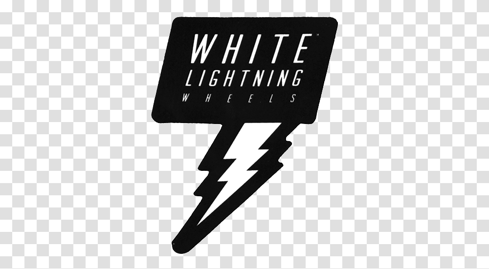White Lightning Bolt Sticker Sign, Symbol, Arrow, Text, Logo Transparent Png
