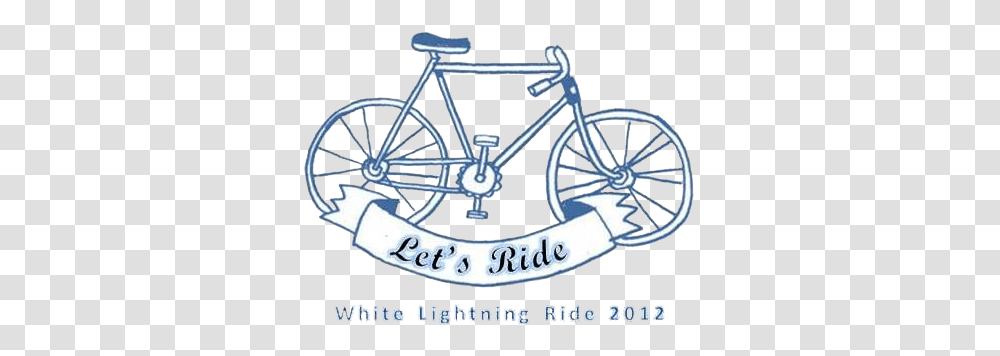 White Lightning Logo We Run Events Ride Bikes, Bicycle, Vehicle, Transportation, Spoke Transparent Png