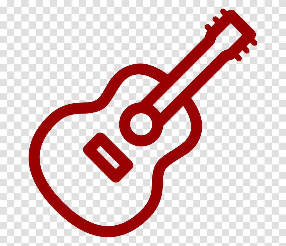 White Line Icon Guitar, Wrench, Key Transparent Png