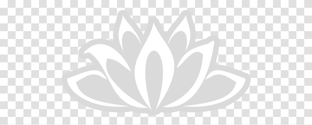 White Lotus Badge, Plant, Flower, Blossom, Cushion Transparent Png