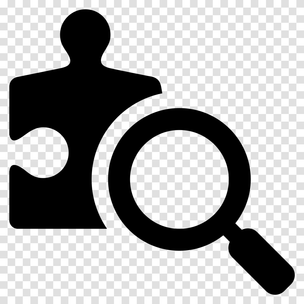 White Magnifying Glass Icon Identification Icon, Gray, World Of Warcraft Transparent Png