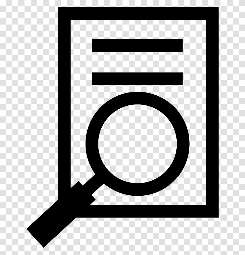 White Magnifying Glass Magnifying Glass Document Icon, Mailbox, Letterbox Transparent Png