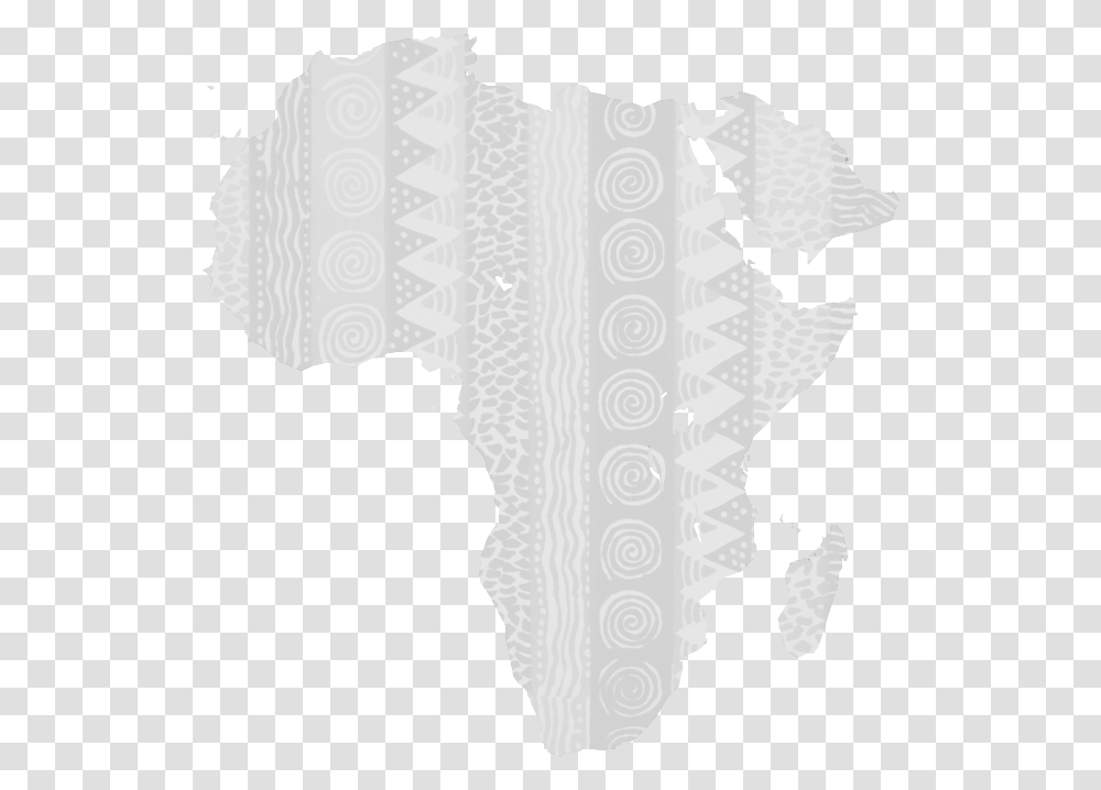 White Map Of Africa Black Background Download White Africa Map, Person, Pillow, Cushion, Shirt Transparent Png