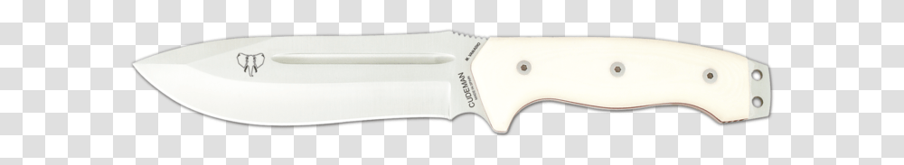 White Micarta Knife Handle, Blade, Weapon, Weaponry, Letter Opener Transparent Png