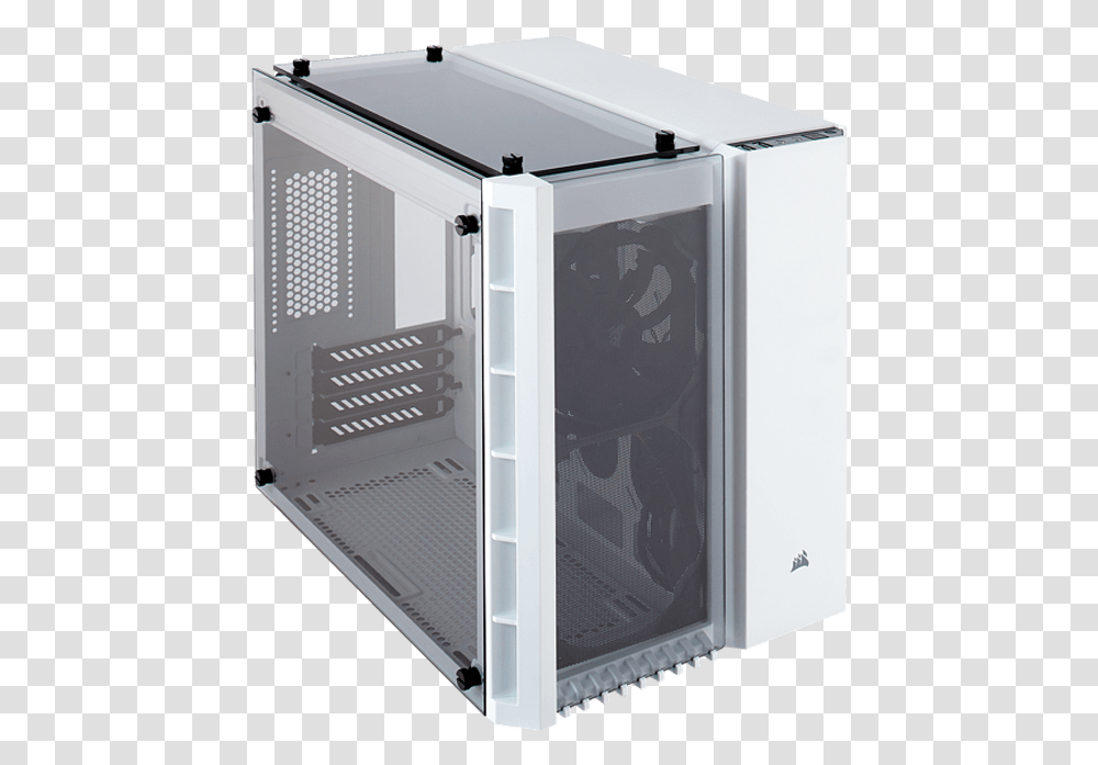 White Micro Atx Case, Appliance, Furniture, Refrigerator, Electronics Transparent Png