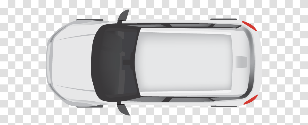 White Modern Car Top View Background Free Car Top View, Monitor, Screen, Electronics, Display Transparent Png