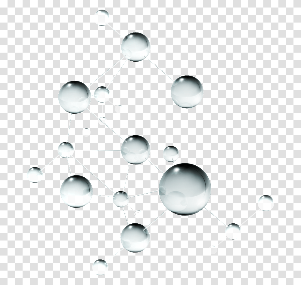 White Molecules, Network, Chandelier, Lamp Transparent Png