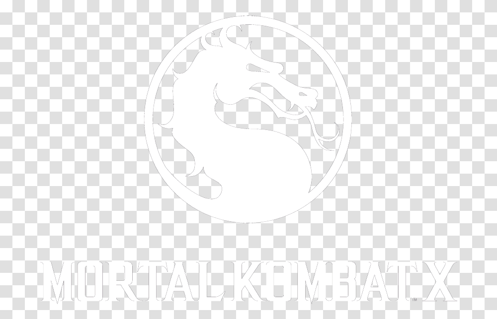 White Mortal Kombat Logo, Stencil, Animal, Silhouette, Poster Transparent Png