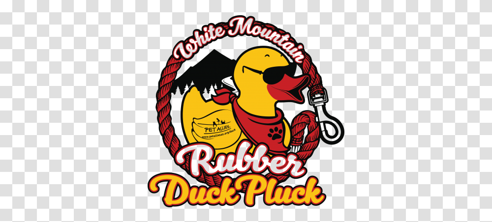 White Mountain Rubber Duck Pluck Big, Poster, Advertisement, Text, Label Transparent Png
