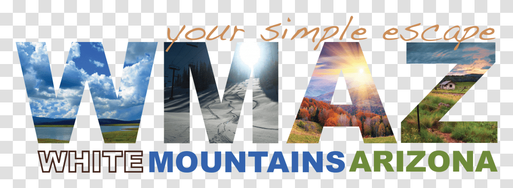 White Mountains Arizona Logo, Poster, Advertisement, Collage, Flyer Transparent Png