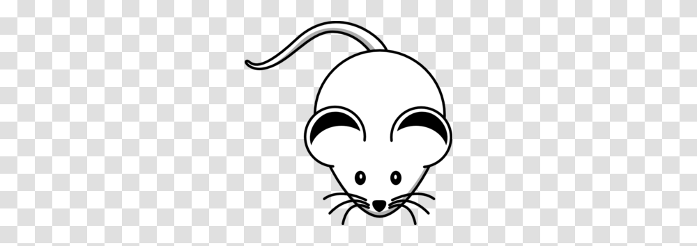 White Mouse Black Ears Clip Art, Stencil, Silhouette Transparent Png