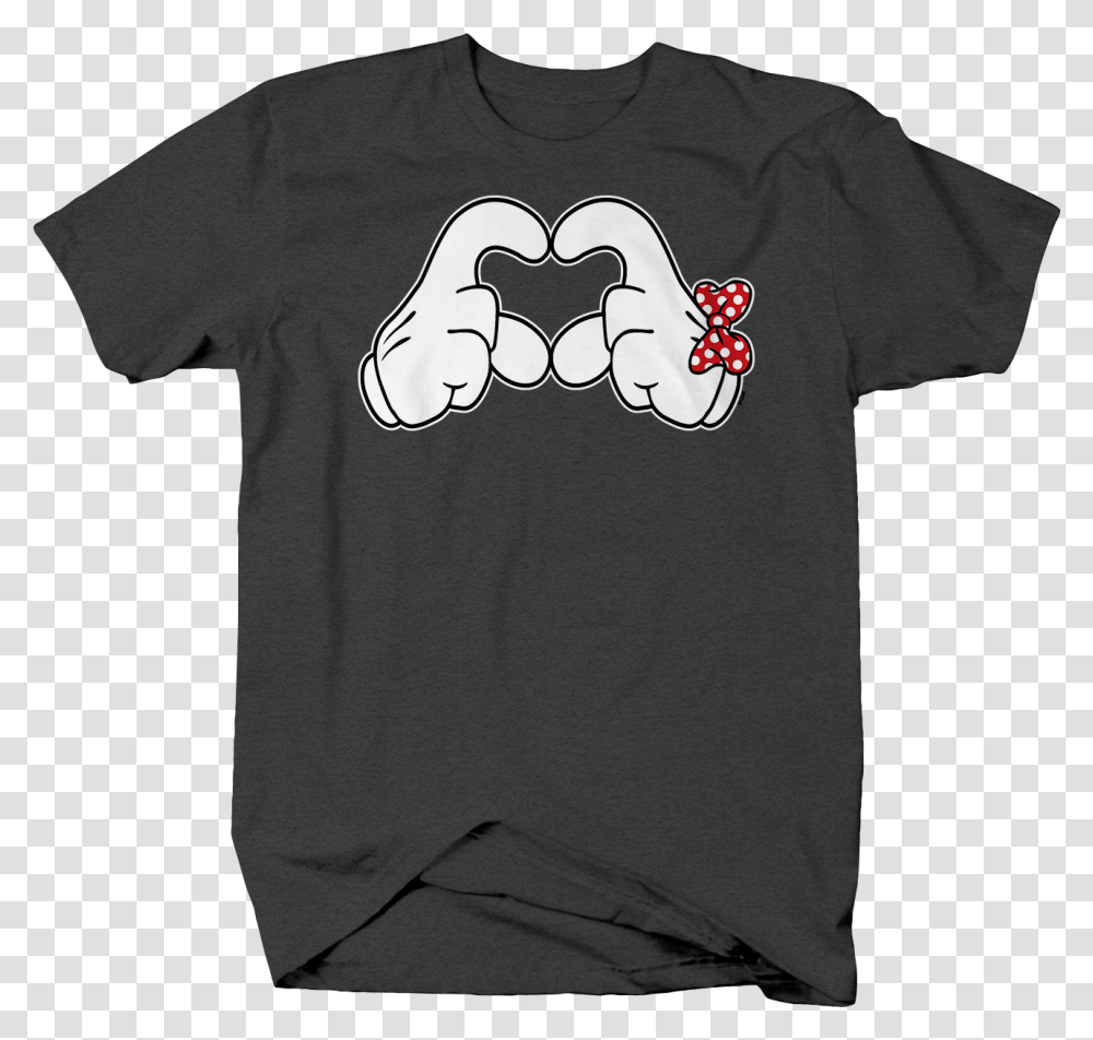 White Mouse Hand Holding Up Love Symbol Polka Dot Red Mens Funny Breast Cancer Shirts, Apparel, T-Shirt, Sleeve Transparent Png