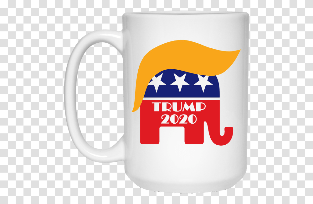 White Mug Re Elect President Trump 2020 Gop Elephant Donald Trump, Coffee Cup Transparent Png