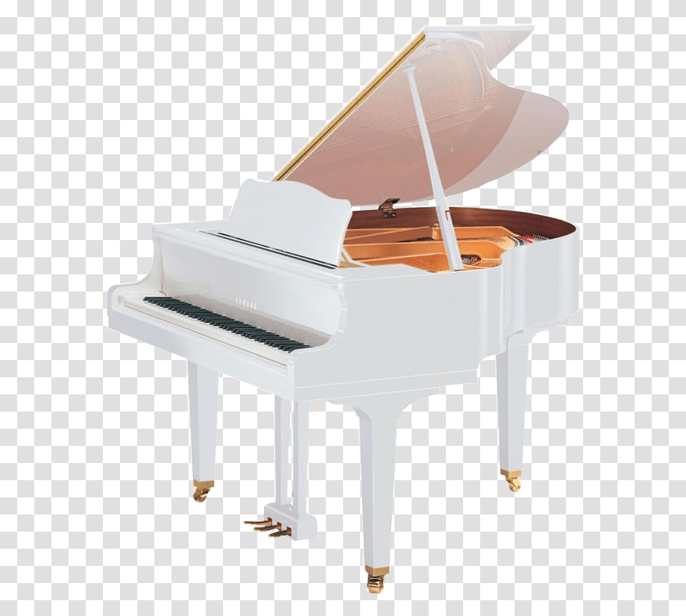 White Music Instrument Grandpiano Fre White Yamaha Baby Grand Piano, Leisure Activities, Musical Instrument Transparent Png