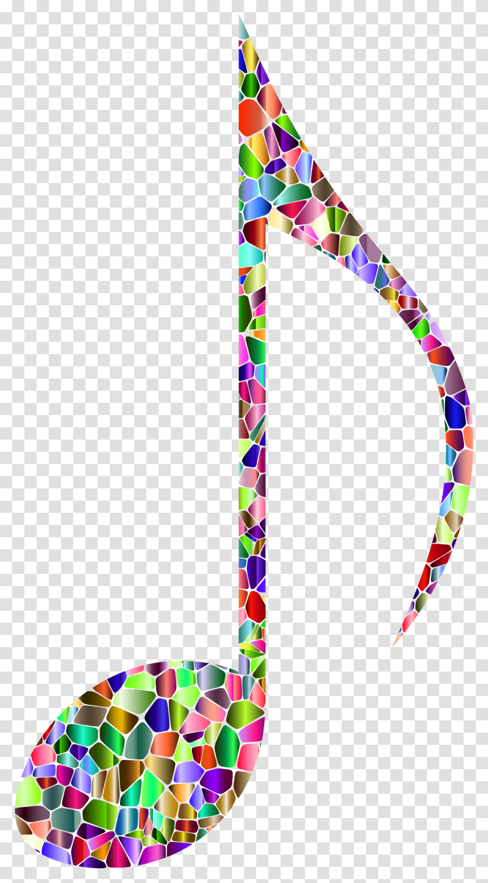 White Music Note Rainbow Music Note, Apparel, Headband, Hat Transparent Png