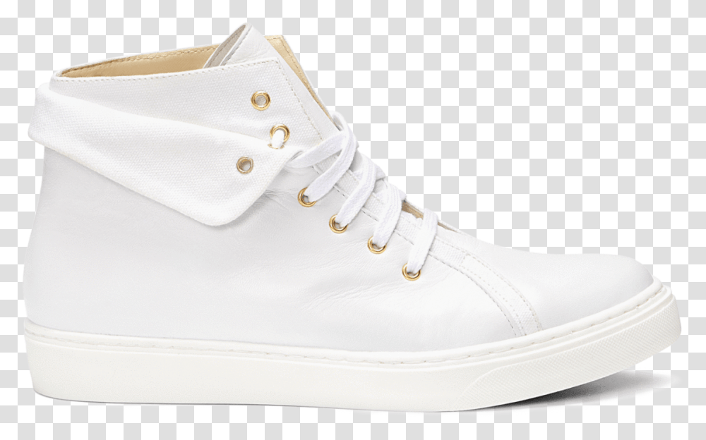 White Nappa Canvas Skate Shoe, Footwear, Apparel, Sneaker Transparent Png