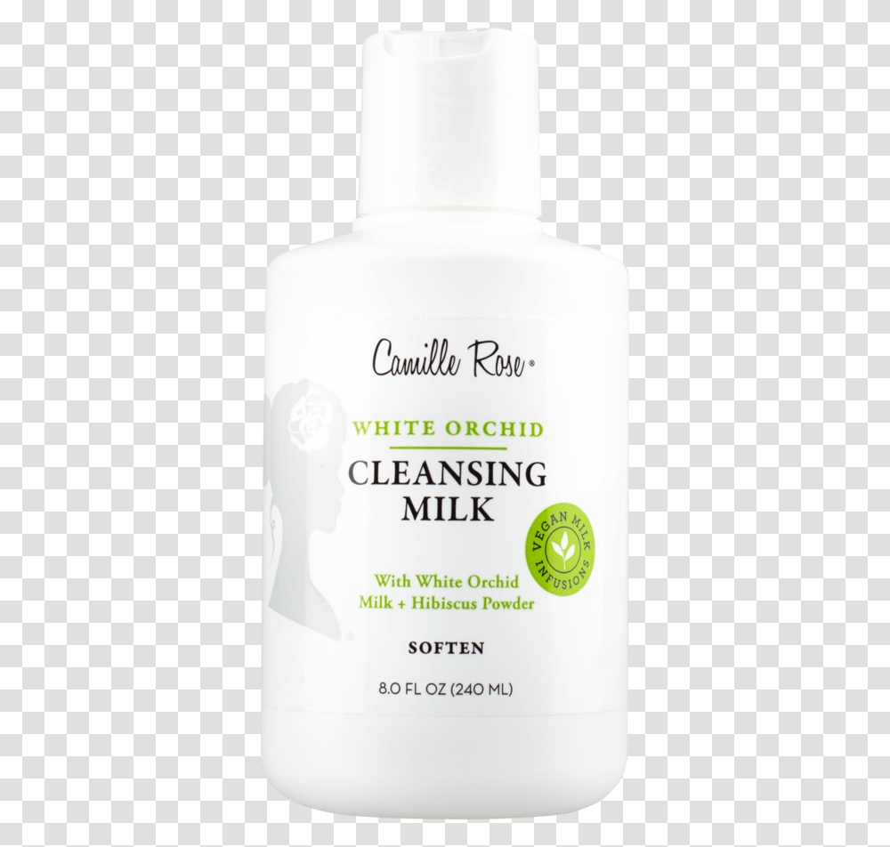 White Orchid Cleansing Milk Camille Rose White Orchid Cleansing Milk, Bottle, Plant, Cosmetics, Beverage Transparent Png
