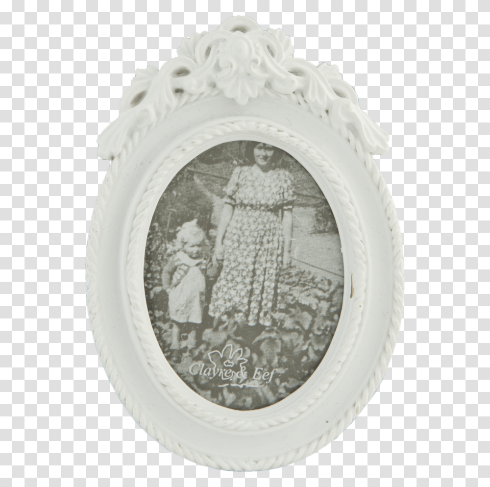 White Oval Frame Picture Frame, Porcelain, Pottery, Dish Transparent Png