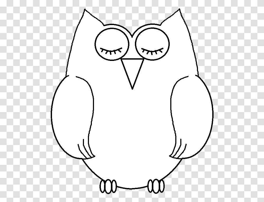 White Owl Black Background Cartoon, Soccer Ball, Pillow, Stencil Transparent Png