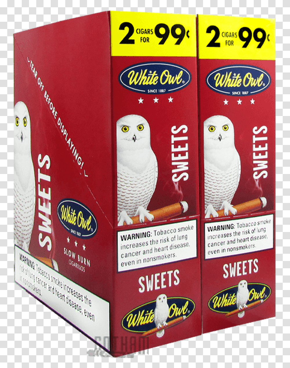 White Owl Cigarillos Sweets Green White Owl Cigars, Bird, Animal, Alphabet Transparent Png