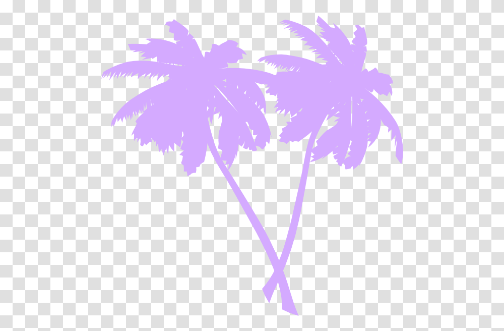 White Palm Tree Clipart Vaporwave Palm Tree, Leaf, Plant, Flower, Graphics Transparent Png