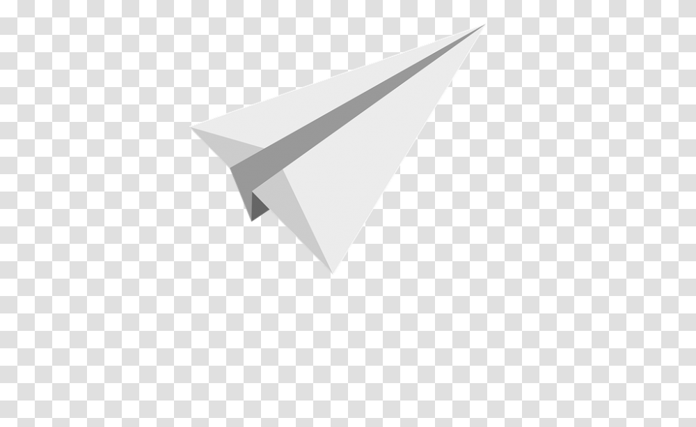 White Paper Plane Image, Triangle Transparent Png