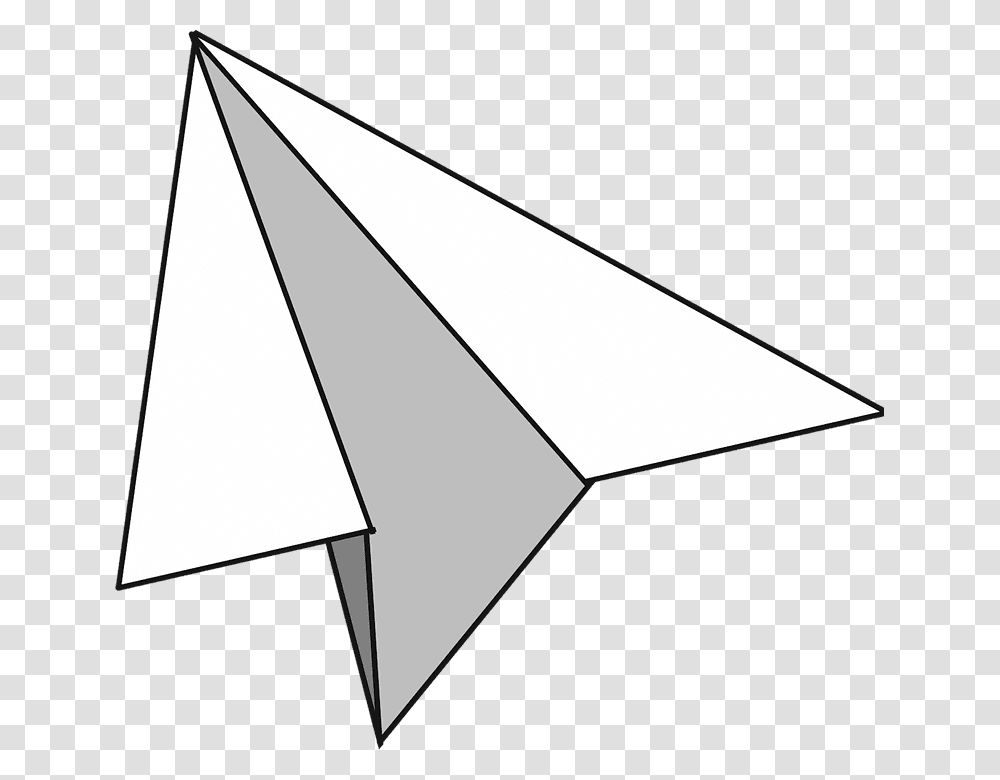 White Paper Plane, Triangle, Envelope, Tent Transparent Png