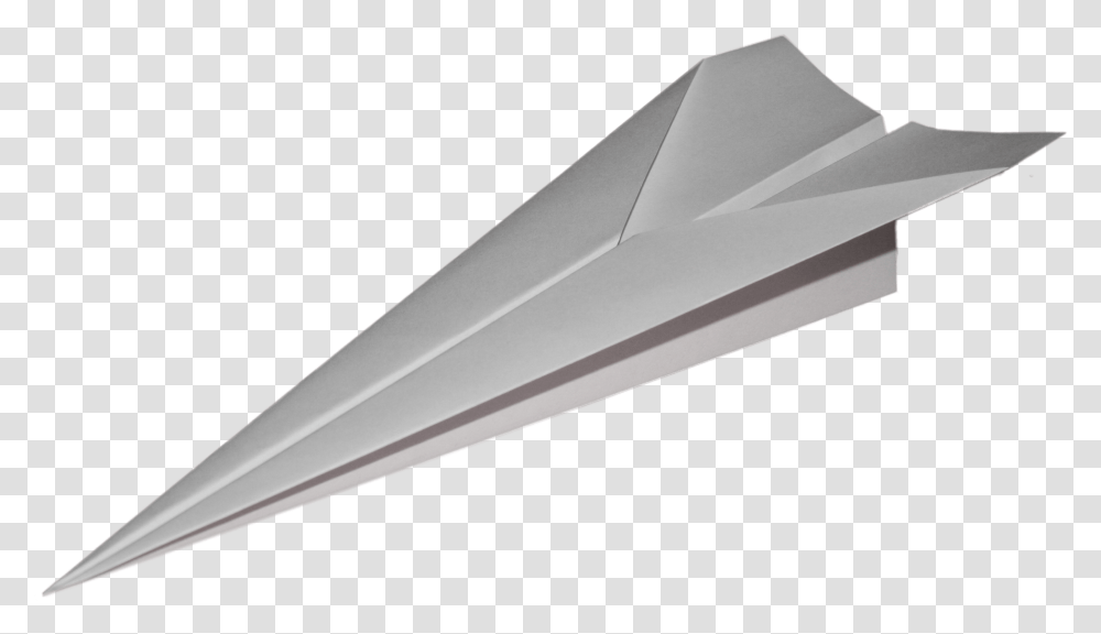 White Paper Plane Turned Downwards Paper Airplane, Wedge, Weapon, Weaponry Transparent Png