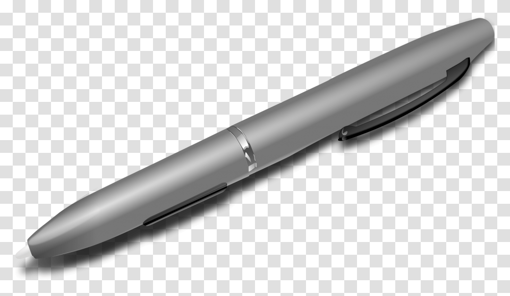 White Pen Pen With No Background, Fountain Pen, Telescope Transparent Png