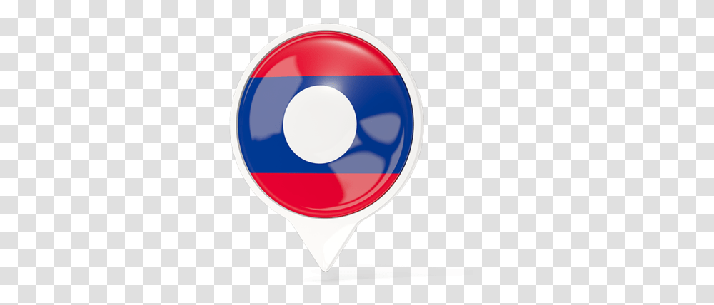 White Pointer With Flag Circle, Logo, Trademark, Balloon Transparent Png