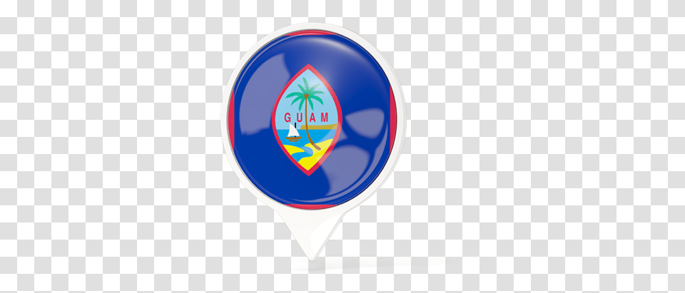 White Pointer With Flag Guam Flag, Logo, Trademark, Balloon Transparent Png