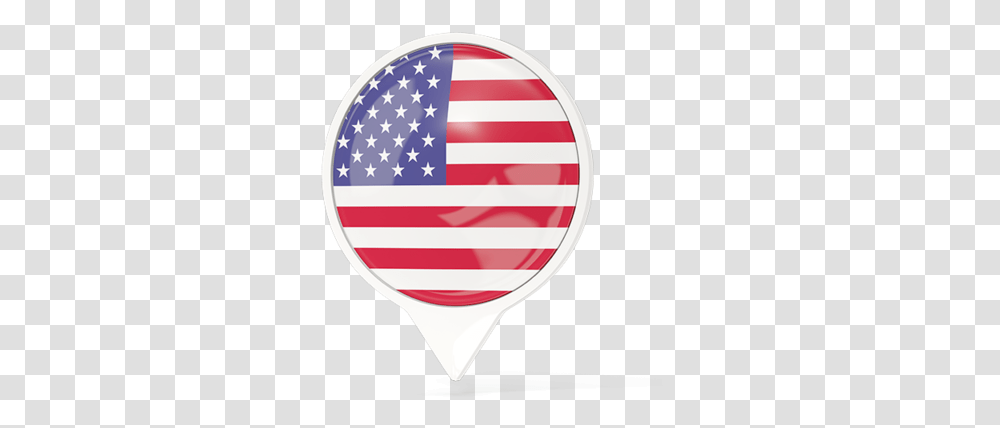 White Pointer With Flag United States, Balloon, American Flag, Logo Transparent Png