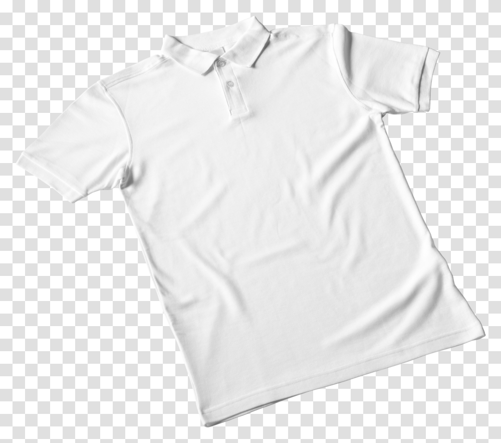 White Polo Without Logo Polo Shirt, Apparel, Undershirt, T-Shirt Transparent Png