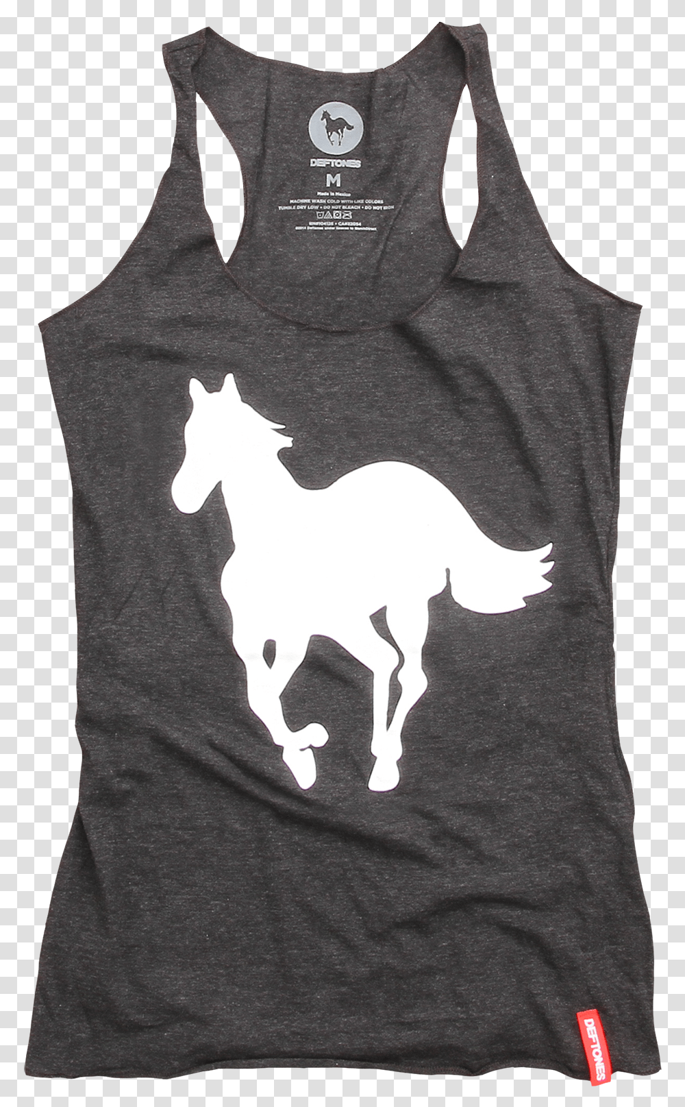 White Pony Racer Back Women's Black Tank Top Deftones White Pony Cd, Apparel, T-Shirt, Horse Transparent Png