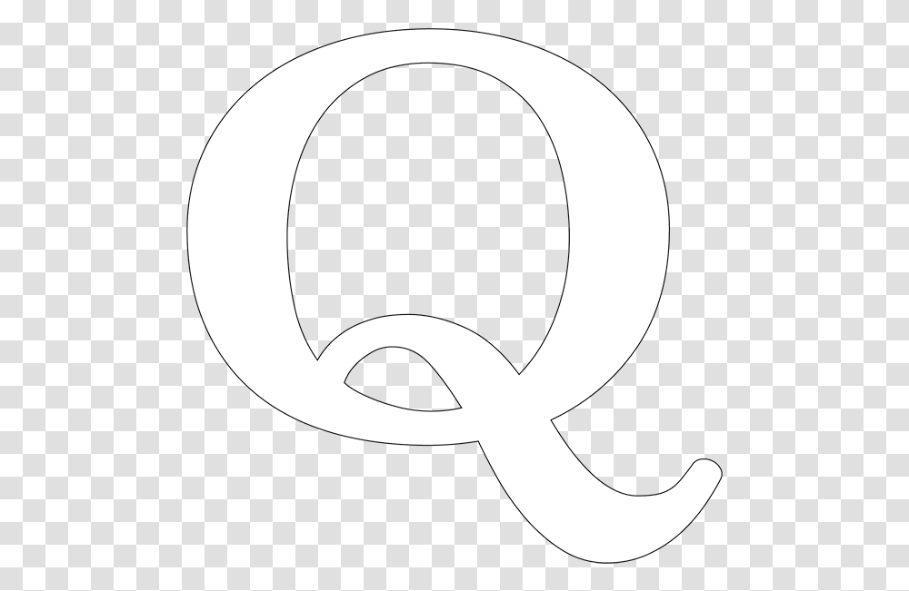 White Qanon Q Sticker White Q, Text, Alphabet, Label, Symbol Transparent Png