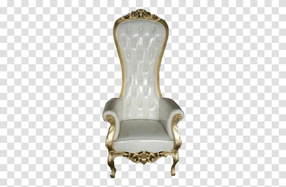 White Queen Chair, Furniture, Armchair, Milk, Beverage Transparent Png
