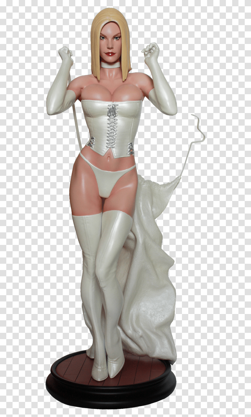 White Queen Emma Frost Statue By Sideshow Collectibles Figurine, Apparel, Lingerie, Underwear Transparent Png