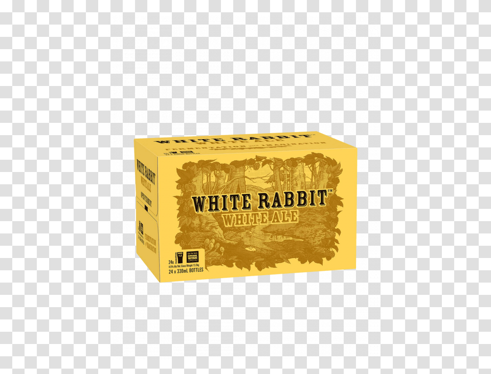 White Rabbit Ale 24 X 330ml White Rabbit Dark Ale Carton, Text, Paper, Box, Field Transparent Png