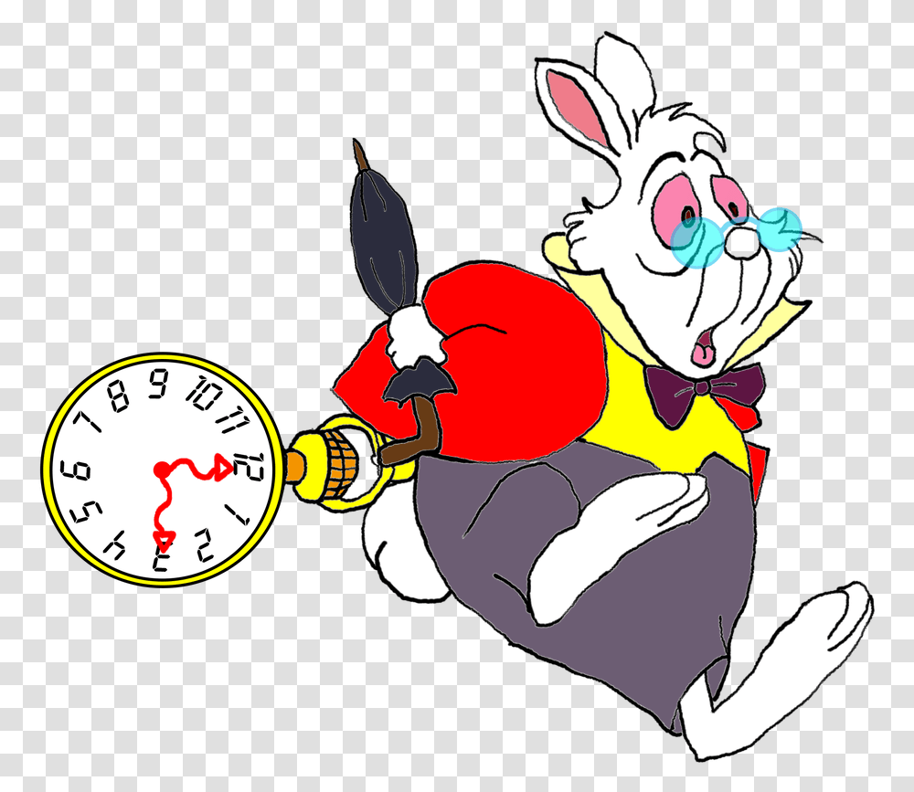 White Rabbit Alice In Wonderland, Analog Clock, Person, Human Transparent Png