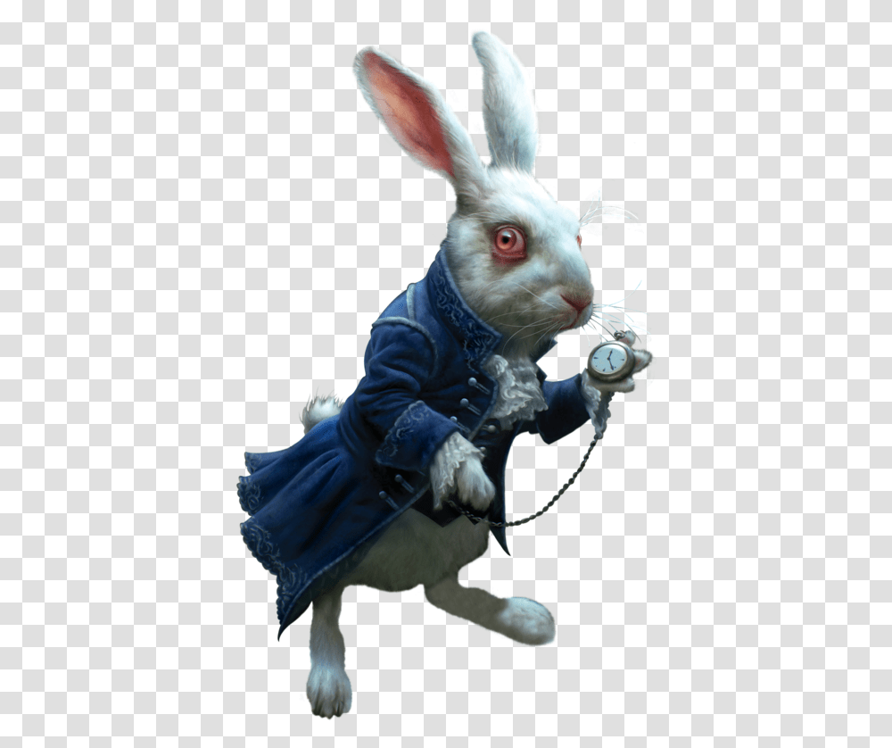 White Rabbit Alice In Wonderland Rabbit, Mammal, Animal, Bird, Rodent Transparent Png