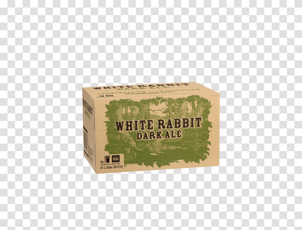 White Rabbit Dark Ale 24 X 330ml White Rabbit Dark Ale Carton, Text, Paper, Box, Ticket Transparent Png