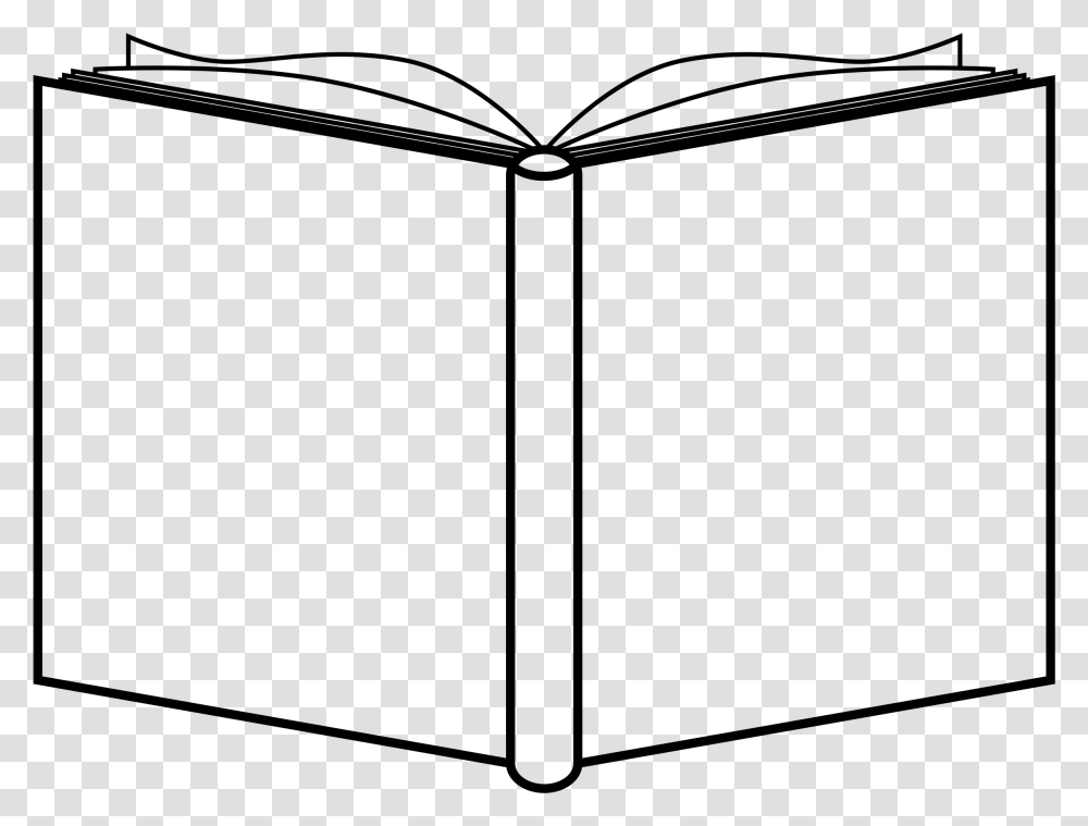 White Rectangle Outline Open Book Cover Clipart, Gray, World Of Warcraft Transparent Png