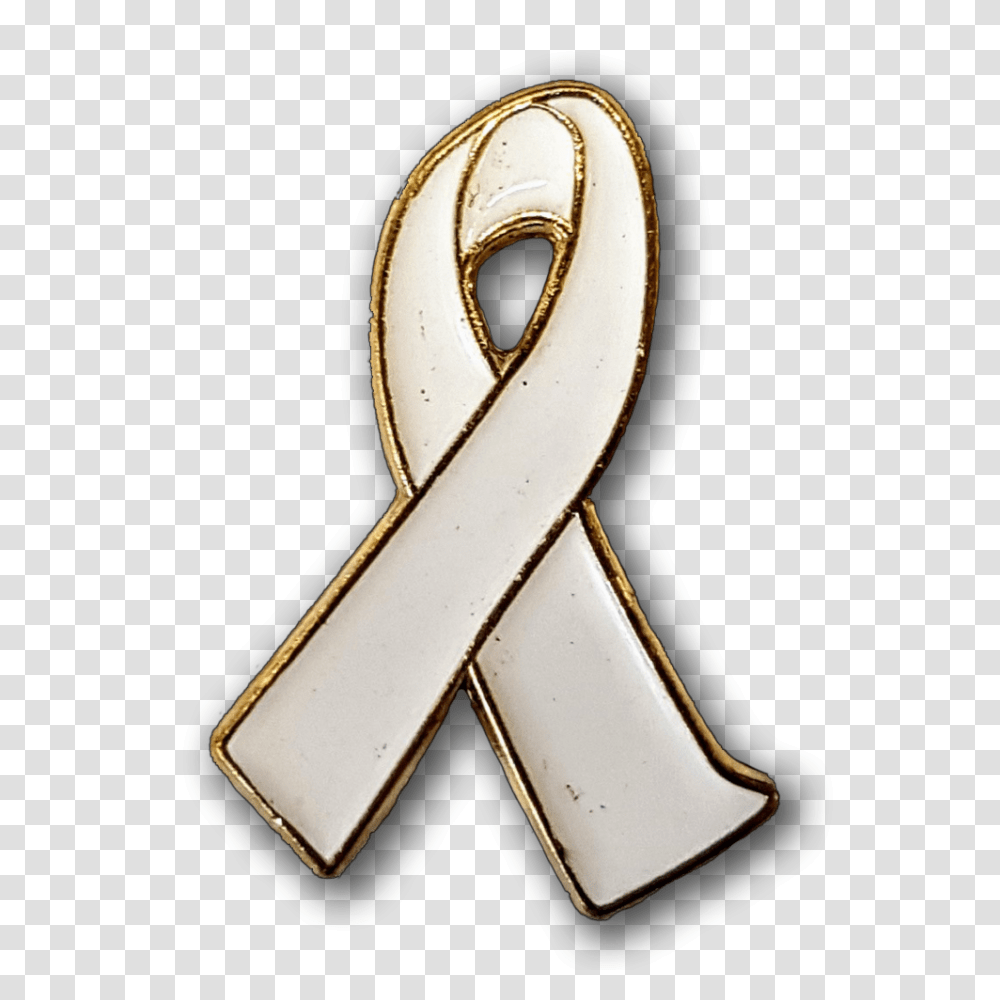 White Ribbon Enamel Badge, Alphabet, Number Transparent Png