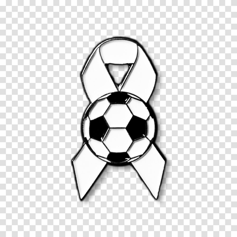 White Ribbon Football Enamel Badge, Grenade, Bomb, Weapon, Weaponry Transparent Png